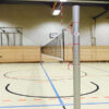 FIVB wedstrijd-net 26 Volleybal wedstrijdnet dat voldoet aan de FIVB normen inclusief wit-rode glasfiber antennes.